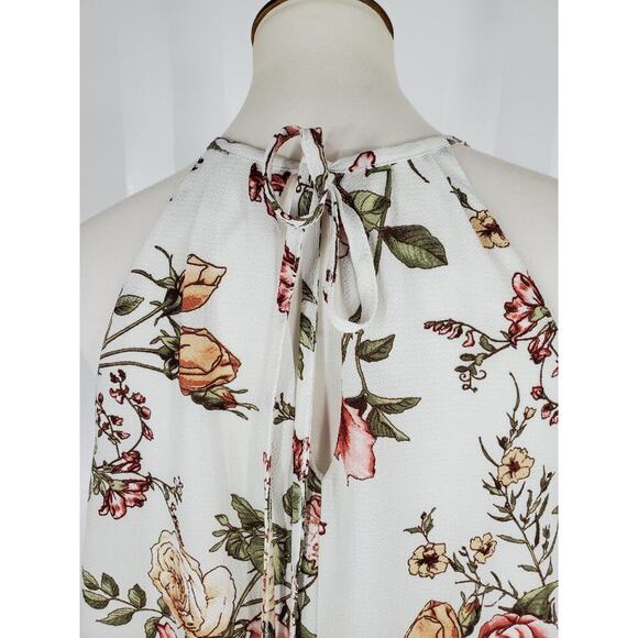 BLUE RAIN Women's Floral Print Sleeveless Top Sz S - Picture 7 of 9